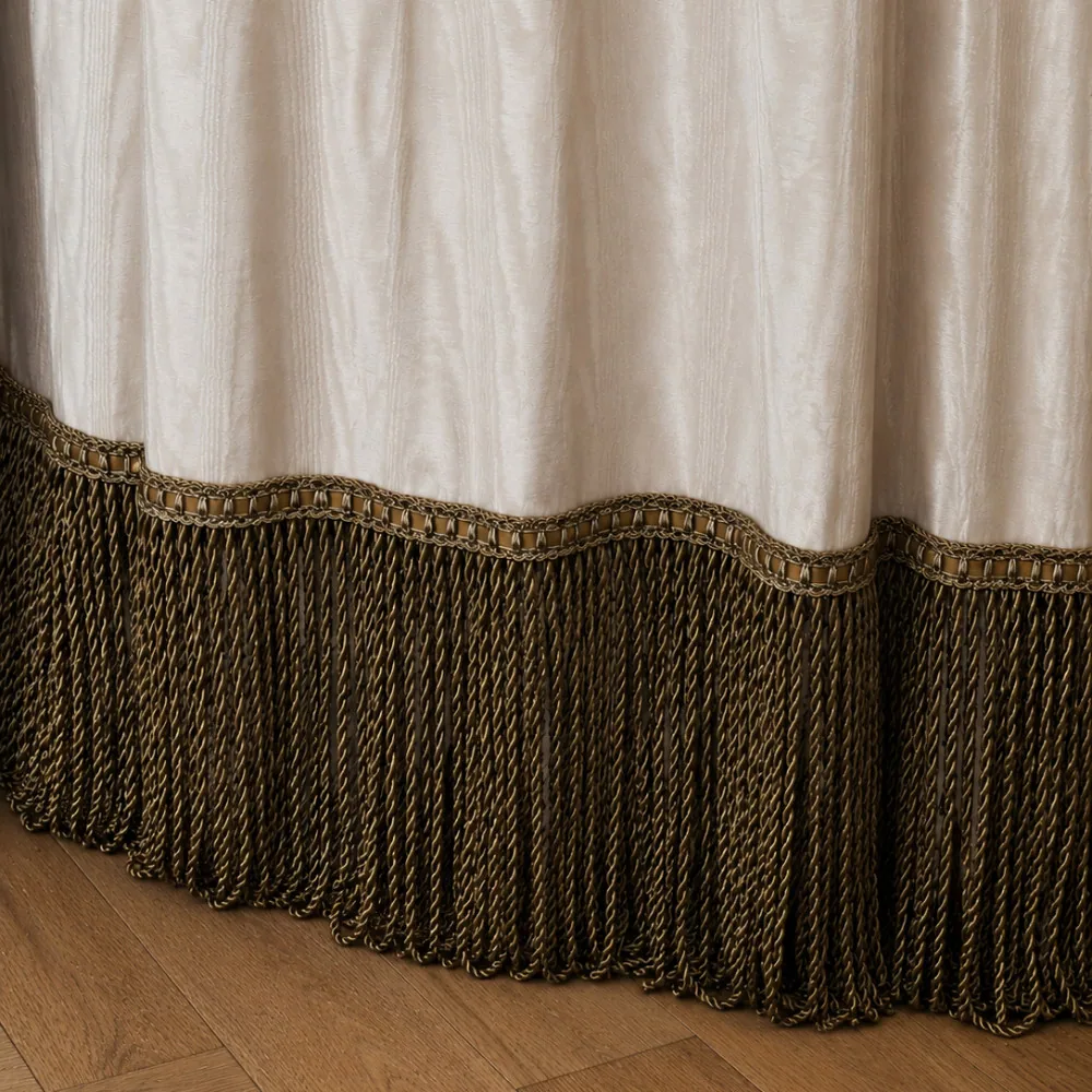 Bullion Fringe with Velvet Header --200mm