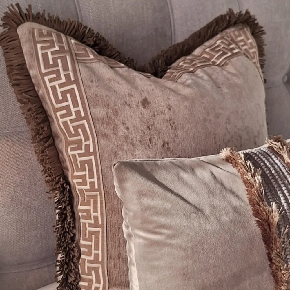 Faux Suede Brushed Fringe - 45mm